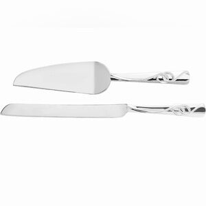 Elegant Silver Cake Knife and Server Set Things Remembered